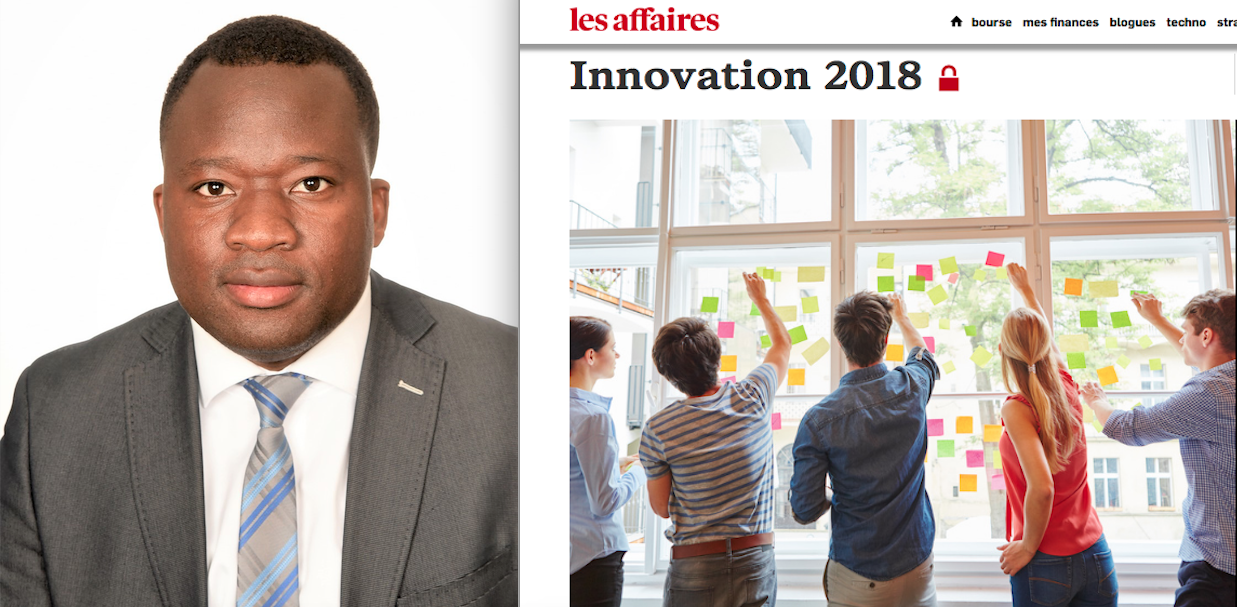 Journal Les Affaires – Innovation: Youmani Jérôme Lankoandé and other experts take stock of innovation in 2018