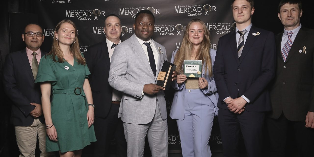 YULCOM winner of the Jury’s Favorite Diversity and Inclusion Award presented by Global Affairs Canada at MercadOr 2023