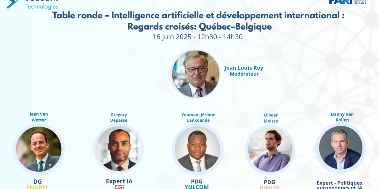 Intelligence Artificielle et Développement International – Table ronde de YULCOM Technologies et FARI Institute