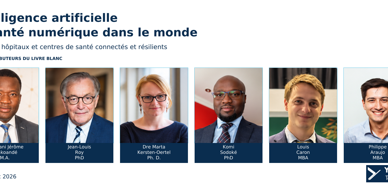 Intelligence artificielle et santé numérique dans le monde : Bâtir des hôpitaux et centres de santé connectés et résilients – Livre blanc